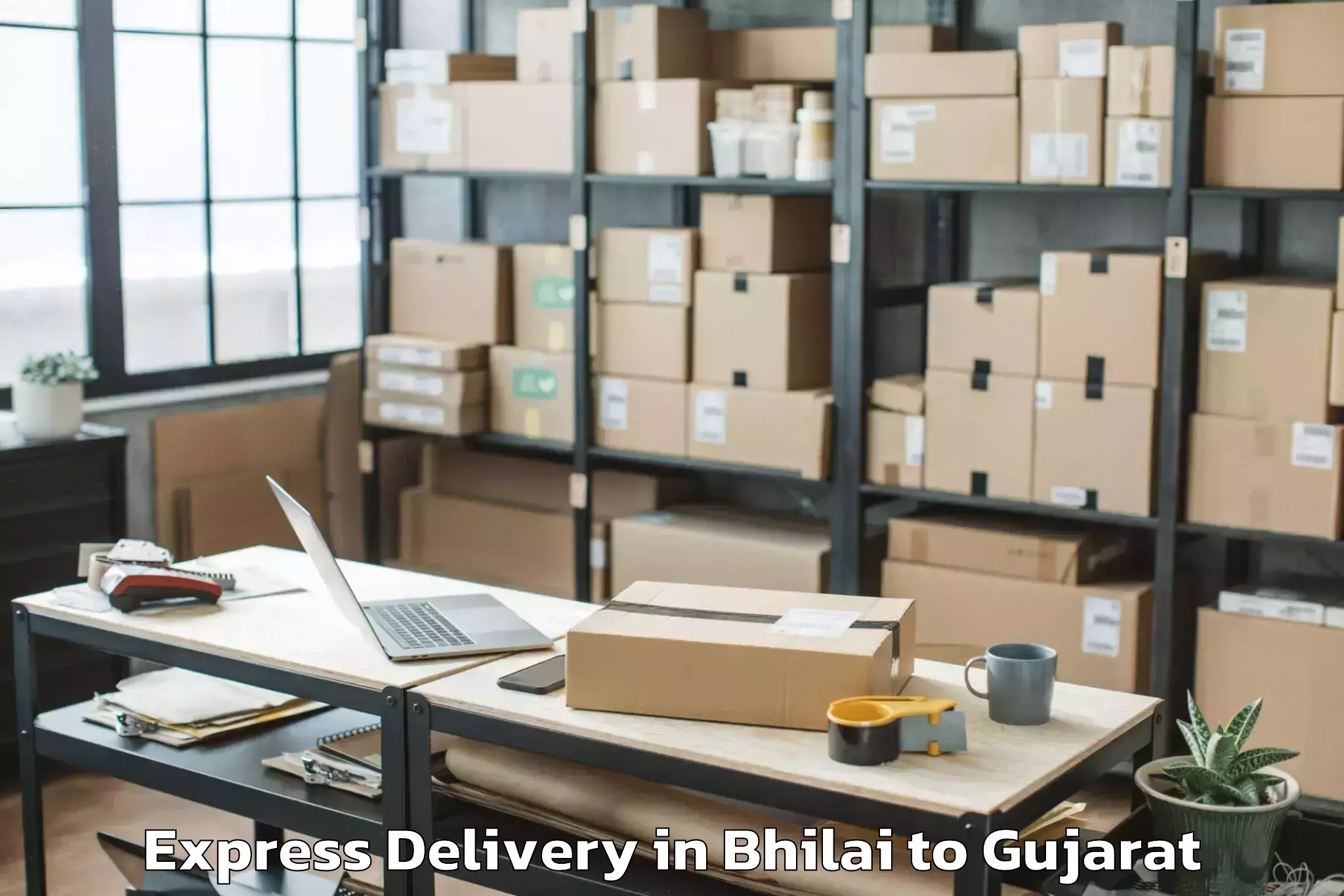 Comprehensive Bhilai to Halol Express Delivery